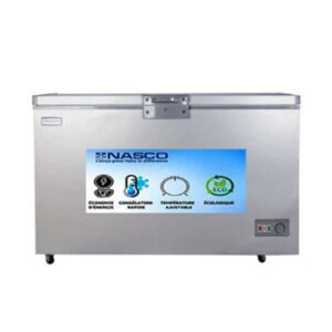 Nasco Congélateur Horizontal  Nas-475FL - 425L - 1 Porte - 1 Panier à l'Interieur - Gris - 12 mois de garantie