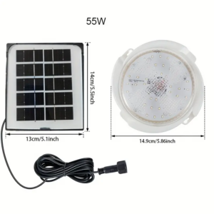 Plafonnier LED solaire 1 pièce 55W - 100W