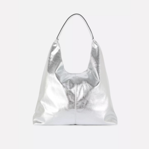 Cabas en simili cuir métallisé