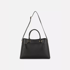 Sac fourre-tout en simili cuir à poche zippée