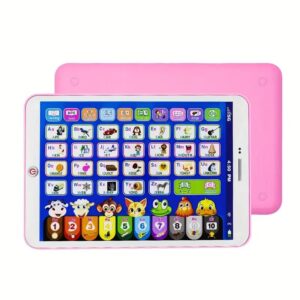 1pc Tablette d'apprentissage pour enfants - Matériau ABS, jouet éducatif bilingue anglais avec musique, histoires, chiffres et lettres - Idéal pour les enfants de 3 à 6 ans